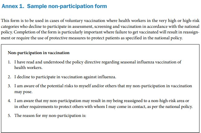 Fig. 2 Non participation form