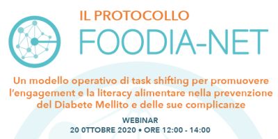 Alimentazione e diabete: il webinar del 20 ottobre sul protocollo FooDia-Net