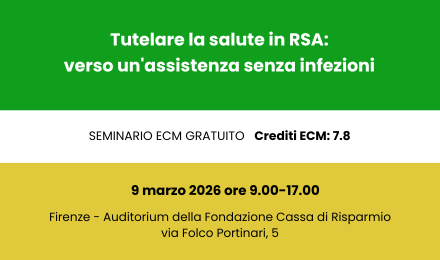 Seminario, 9 marzo 2026 - Tutelare la salute in RSA: verso un'assistenza senza infezioni