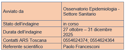 indagine ARSToscana info