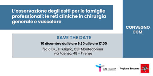 ARS Convegno ECM Osservazione degli esiti 2024 Save the date